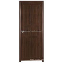 Conception de porte en bois avec finition en PVC